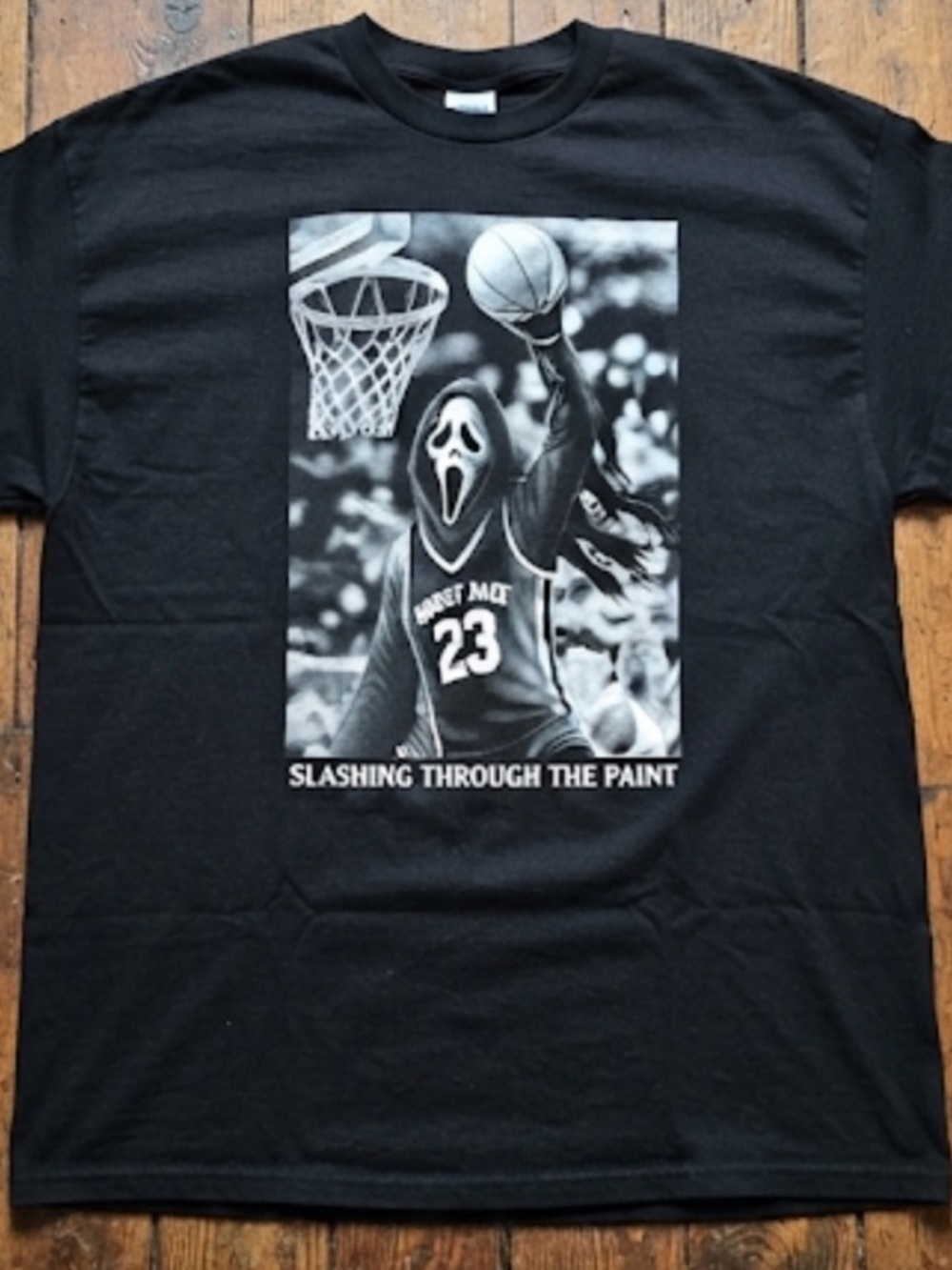 Ghost Face Basketball Shirt Men’s Size 2XL Black